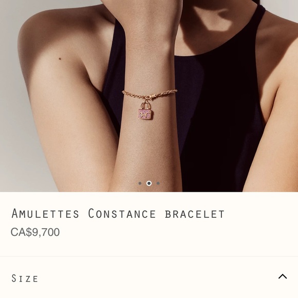 🩷SOLD🩷Authentic Hermes Constance bracelet rose gold with pink sapphires - Picture 2 of 11